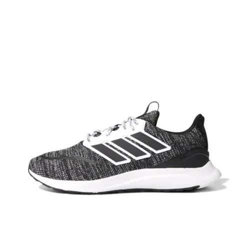 Adidas Energyfalcon Slip-Resistant Низкие Беговые Кроссовки Мужские Черно-Белые