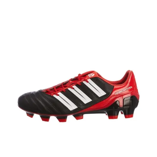 Adidas Adipower SG Мягкая трава Амортизация Износостойкие футбольные бутсы Мужские Черный Красный
