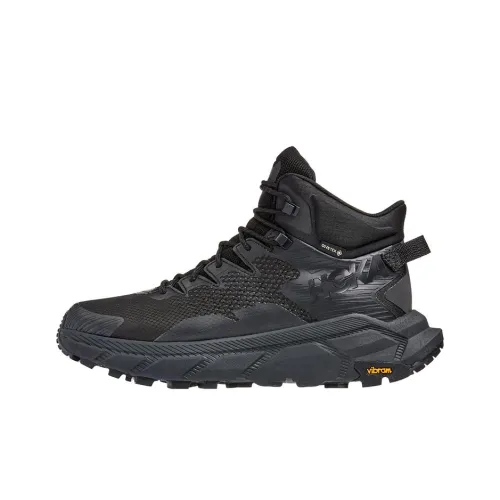 HOKA ONE ONE Trail Code Беговые кроссовки Высокие Черные Мужские