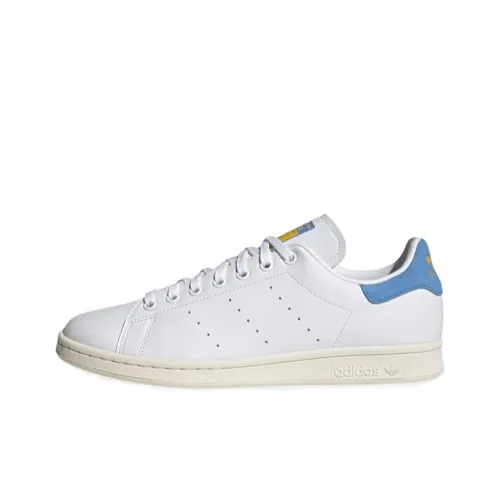 Adidas Originals Stan Smith Устойчивые к истиранию Низкие Скейтборд Кроссовки Унисекс Белый Синий