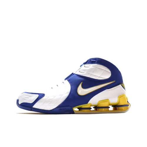 Nike Shox VC V Shock Absorbers Slip-Resistant Abrasion-Resistant MID Топ Баскетбольные кроссовки Мужские Белый Синий Желтый