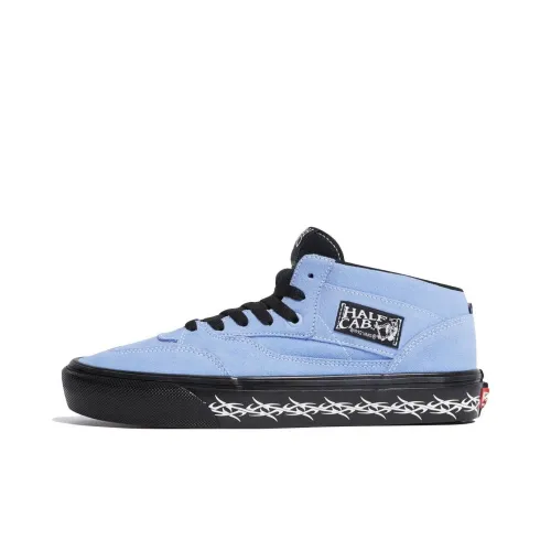 Supreme x Vans Half Cab MID Топ Скейтборд Кроссовки Унисекс Синий