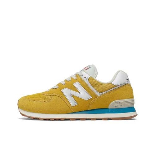 New Balance NB 574 Low Топ Беговые кроссовки Мужской Университетский Желтый