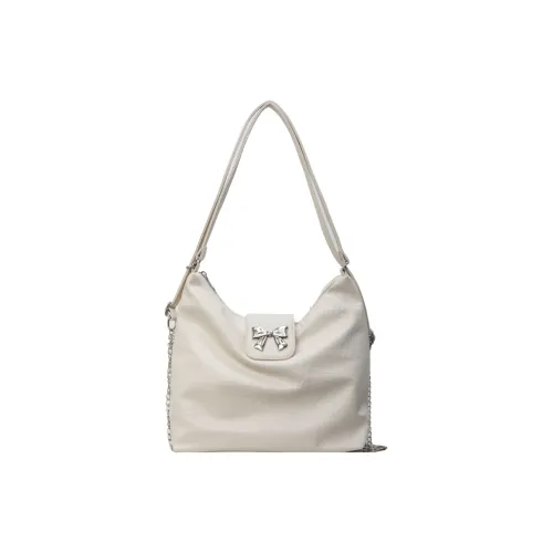 MingLu ПУ (полиуретан) Сумка через плечо Женская Черный Экрю Розовый Серебряный