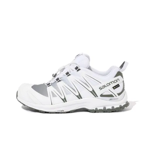 SALOMON XA Pro 3D ADV Амортизаторы Slip-resistant устойчивые к истиранию Низкий топ Уличная обувь Unisex Серый Белый