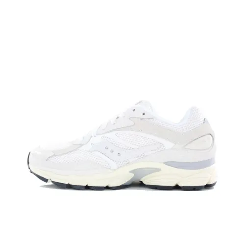 Saucony Pro Grid Omni 9 Устойчивые к истиранию Низкие Беговые кроссовки Мужские Белые