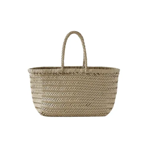 Dragon Diffusion Buffalo Calfskin Basket Bag Small Women's Pearl Gray Дракон Диффузион Буффало Телячья Кожа Корзина Сумка Маленькая Женская Жемчужно-Серый
