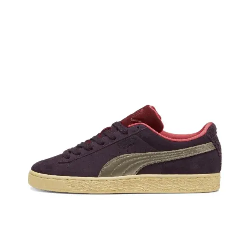 PUMA Suede Series Повседневный Низкий Топ Темно-фиолетовый Унисекс