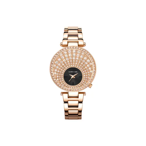 GEMMA GIRL Кварцевый механизм Женские часы 38mm*38mm*9mm Золотой