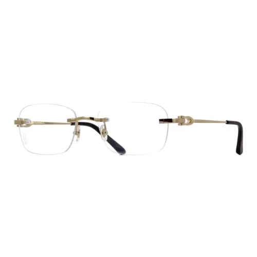 Cartier Металл Нерегулярная форма Оправы для очков Мужской Черный