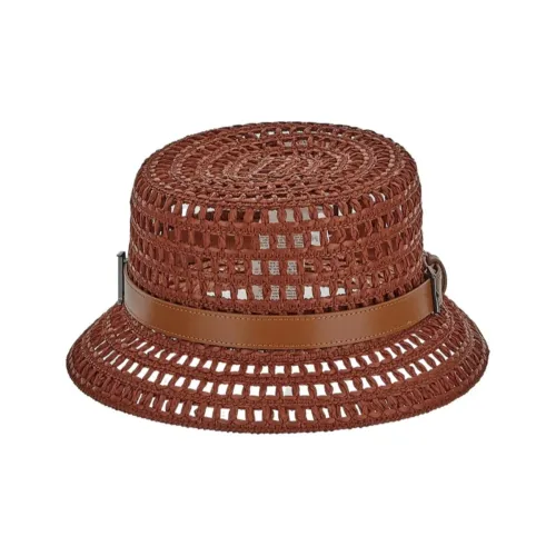 MaxMara Вискоза Шляпы ведра Женские Коричневый