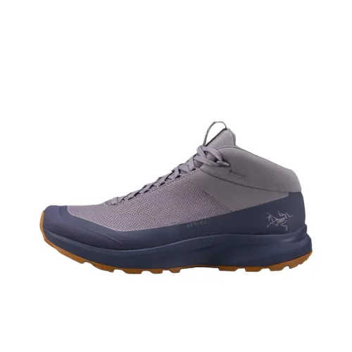 Arcteryx Aerios FL Устойчивый к истиранию Водонепроницаемый и Дышащий Верх Поддержка MID Походная обувь Мужская Серый Синий