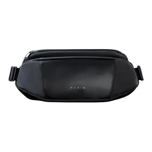 KORIN Полиэстер Через плечо Одно плечо Сумка через плечо Стандартная Унисекс Благородный черный Текстурированный зеленый