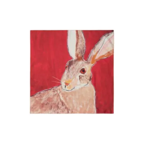 Шелковые шарфы Burberry для женщин цвет клюква