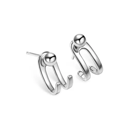 JONNY MOORE S925 Серебряные Серьги-гвоздики Женские