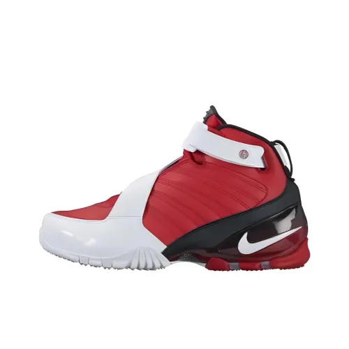 Nike Air Zoom Vick 3 Амортизация Износостойкий MID Топ Винтажные баскетбольные кроссовки Мужские Красный Черный Белый