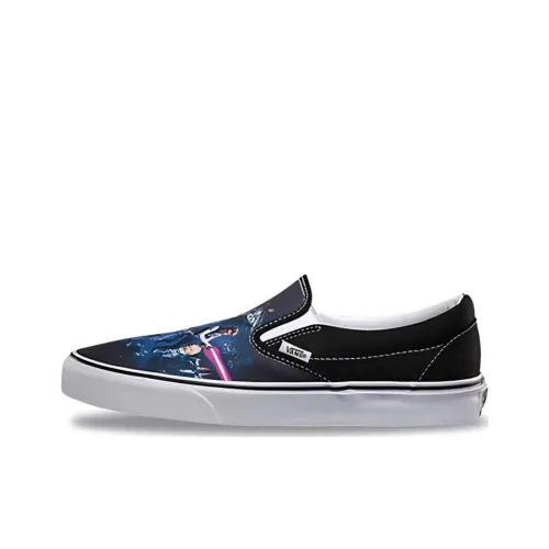 Star Wars x Vans Slip On Series Low Top Скейтборд Кроссовки Унисекс Черный Белый Синий