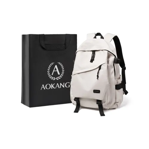 AOKANG Ткань Рюкзак Сумка для ноутбука Путешественная сумка Большая унисекс Экрю Классический черный Бургунди