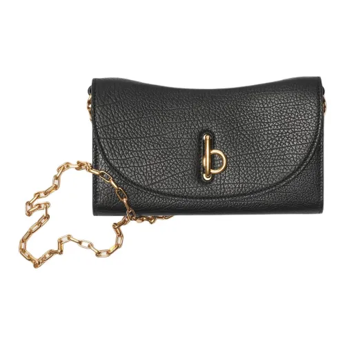 Burberry Бумажник Rocking Horse На Ремне-цепочке​ Зернистая Опойковая Кожа Съемный Ремешок-цепочка Откидной Верх С Застежкой В Виде Буквы «b»