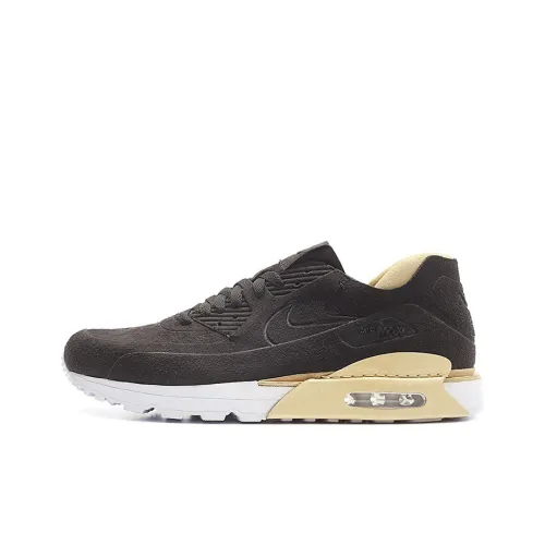 Nike Air Max 90 Low Топ Беговые кроссовки Унисекс Черный Белый Желтый