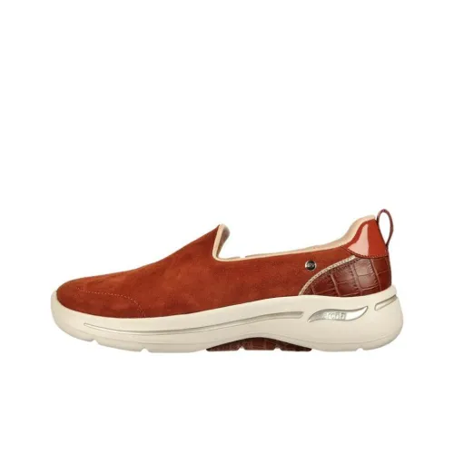 Skechers Go Walk Arch Fit CLASSY Voyage Low Топ Повседневная обувь Женская Темный кофейный