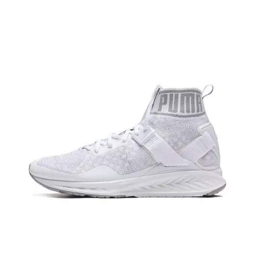 PUMA Ignite Evoknit High Топ Повседневная обувь Женская Белый Серый