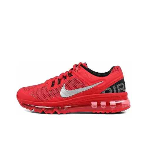Nike Air Max+ Амортизация Износостойкие Низкие Кроссовки для Бега Женские Красные