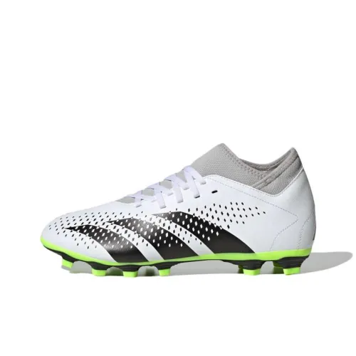 Adidas PREDATOR серия FG Твердое покрытие для естественного газона устойчивое к истиранию футбольные бутсы унисекс белый зеленый