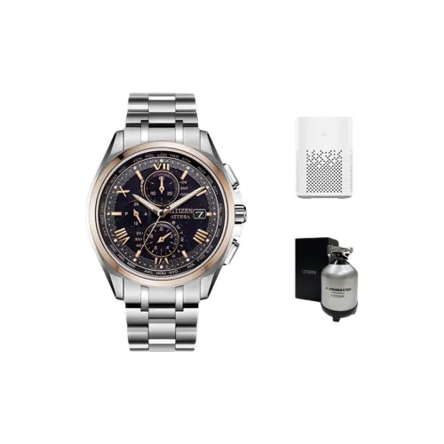 CITIZEN Airborne Eagle Series Светильник Кварцевый механизм Титан Ремешок Часы Унисекс Черный циферблат