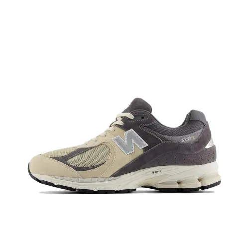 New Balance NB 2002R Амортизация Износостойкий Низкий Топ Беговые кроссовки Мужские Бежево-серый