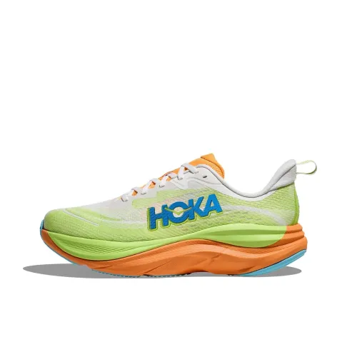 HOKA ONE ONE SKYFLOW Беговые кроссовки Низкий верх Зеленый оранжевый Мужской