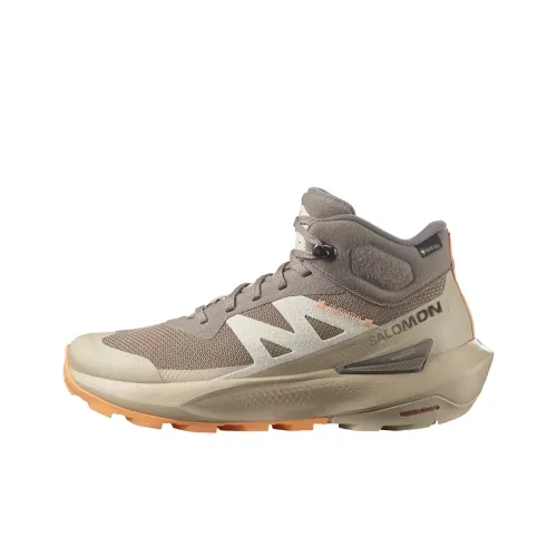 SALOMON Elixir ACTIV MID Gore TEX Противоскользящий MID Топ Уличная обувь Женская Коричневый