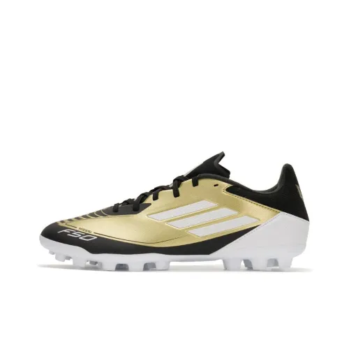 Adidas F50 League Искусственный Шипы Футбольные бутсы Унисекс Черный Золотой