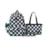 Черный [Набор из трех предметов] + Зеленый лук Кукла Украшение