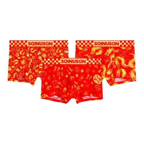 Sicily 3 шт Дракон Arrives+Летящий дракон+Благоприятный год Дракона Мужские боксеры