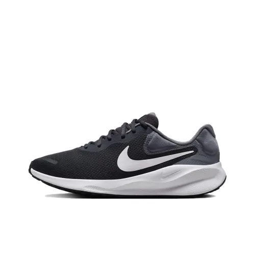 Nike REVOLUTION 7 Slip-resistant и устойчивые к истиранию низкий топ беговые кроссовки мужские черные