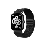 Вязаные ткани loop - Магнитная пряжка ремень [Черный]