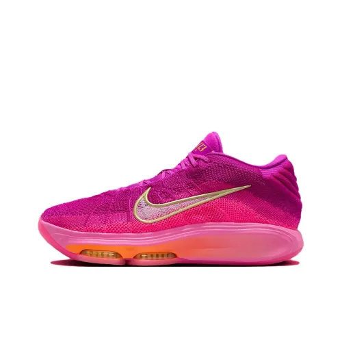 Nike Air Zoom GT Hustle 3 Баскетбольные кроссовки Низкий топ Фуксия Унисекс