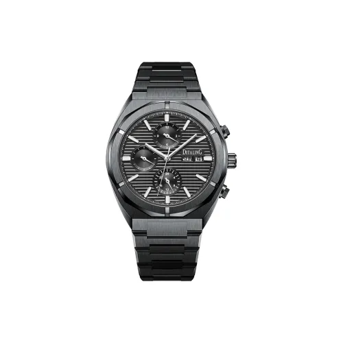 Respect the time Автоматический механический механизм Мужские часы 42 мм Черный