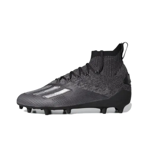Adidas Adizero Primeknit Cleats HG Твердый Ground Slip-Resistant Футбольные бутсы Мужские Черные Серые