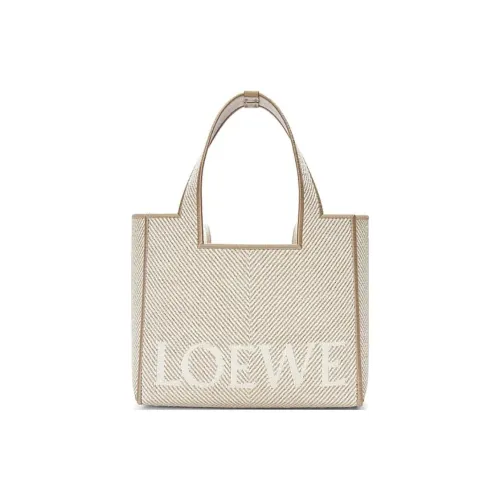 LOEWE Font Tote Canvas Tote Bag Tote Bag Shopping Bag Small Women's Linen Original LOEWE Font Tote Холщовая сумка Сумка-тоут Сумка для покупок Маленькая женская льняная сумка Оригинальная