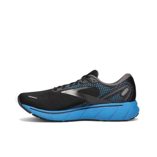 Brooks Ghost 14 Slip-Resistant Abrasion-Resistant Low-Top Беговые кроссовки Мужские Синий Черный