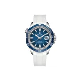 Градиентный синий, белая поверхность, лента