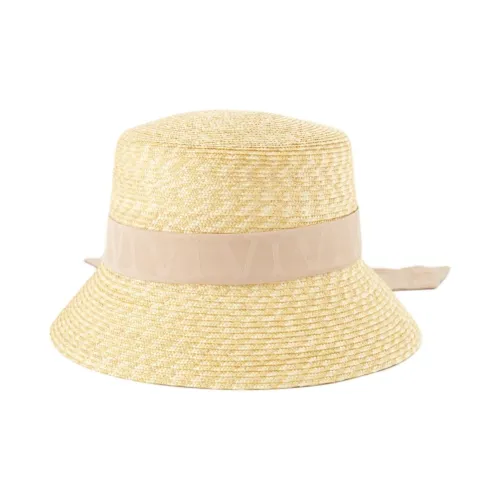 Valentino Raffia Bucket Hats Women's Yellow