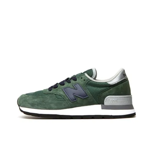 New Balance NB 990 Low Топ Беговые кроссовки Унисекс Зеленый