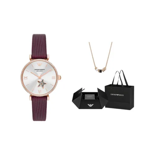 EMPORIO ARMANI Механические часы Movement Женские Машина 34мм*34мм*11мм Красный