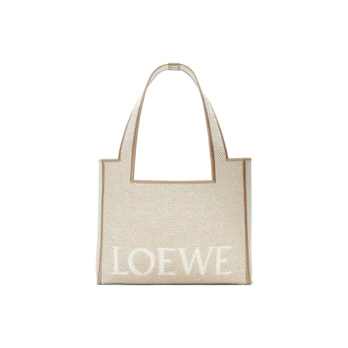 LOEWE Жаккард Canvas Сумка Tote Bag Shopping Bag Medium Women's Linen Original