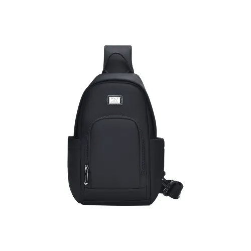 SEPTWOLVES Ткань Sling Сумка Сумка через плечо Стандартная Мужская Черная