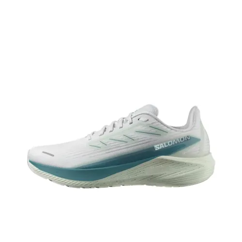 SALOMON Амортизирующие подошвы Slip-resistant Низкие кеды для спорта Мужские Белый Синий