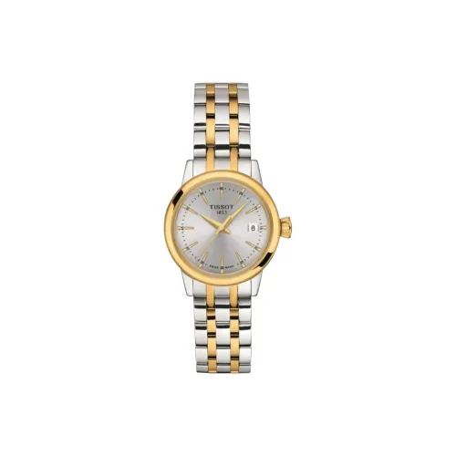 Tissot Quartz Movement Женские часы 28 мм Серебристый